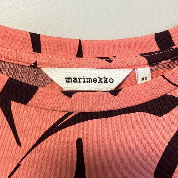 Marimekko Cotton Floral Pink Maxi Dress - Picture 3 of 6